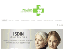 Tablet Screenshot of farmaciaaltodosmoinhos.com